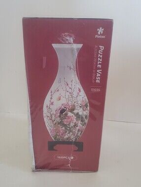 Pintoo 3D Puzzle Vase Flowers and Birds Sealed In Box